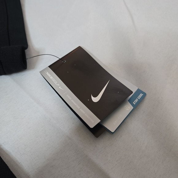 Nike Dri-FIT Solid Icon Pique Modern Fit Golf Polo Black Size Large 746099-010 - Picture 5 of 8